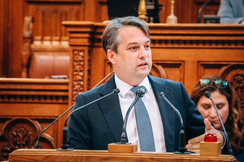 Das Bild zeigt den Wiener FPÖ-Chef Stadtrat Dominik Nepp