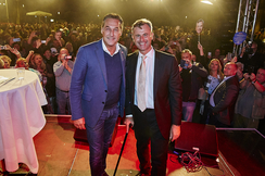 HC Strache und Norbert Hofer beim FPÖ-Rathausfest