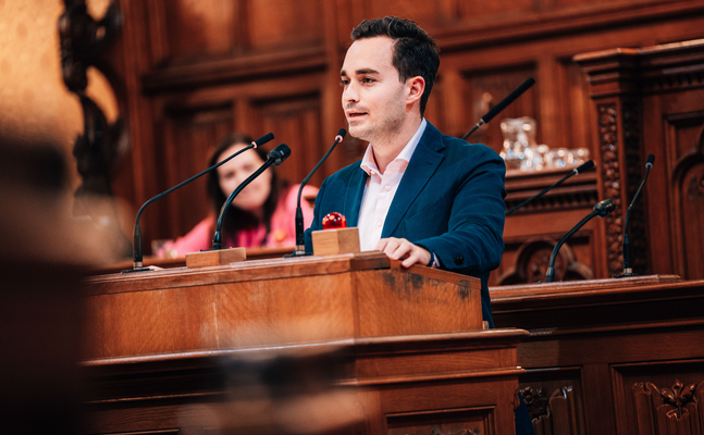 Bild zeigt Klubobmann Maximilian Krauss