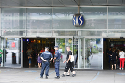 Polizei am Praterstern 