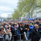 Teilnehmerinnen und Teilnehmer der Asyldemonstration